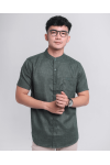Doha Emerald Green Short Sleeve Comfort fit Shirt
